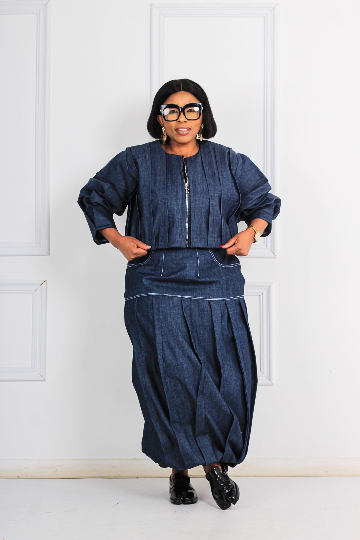 Iconic inkostini denim set