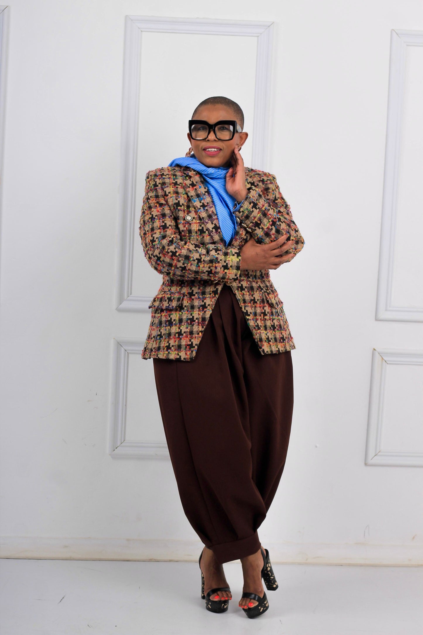 Tweed blazer and pants