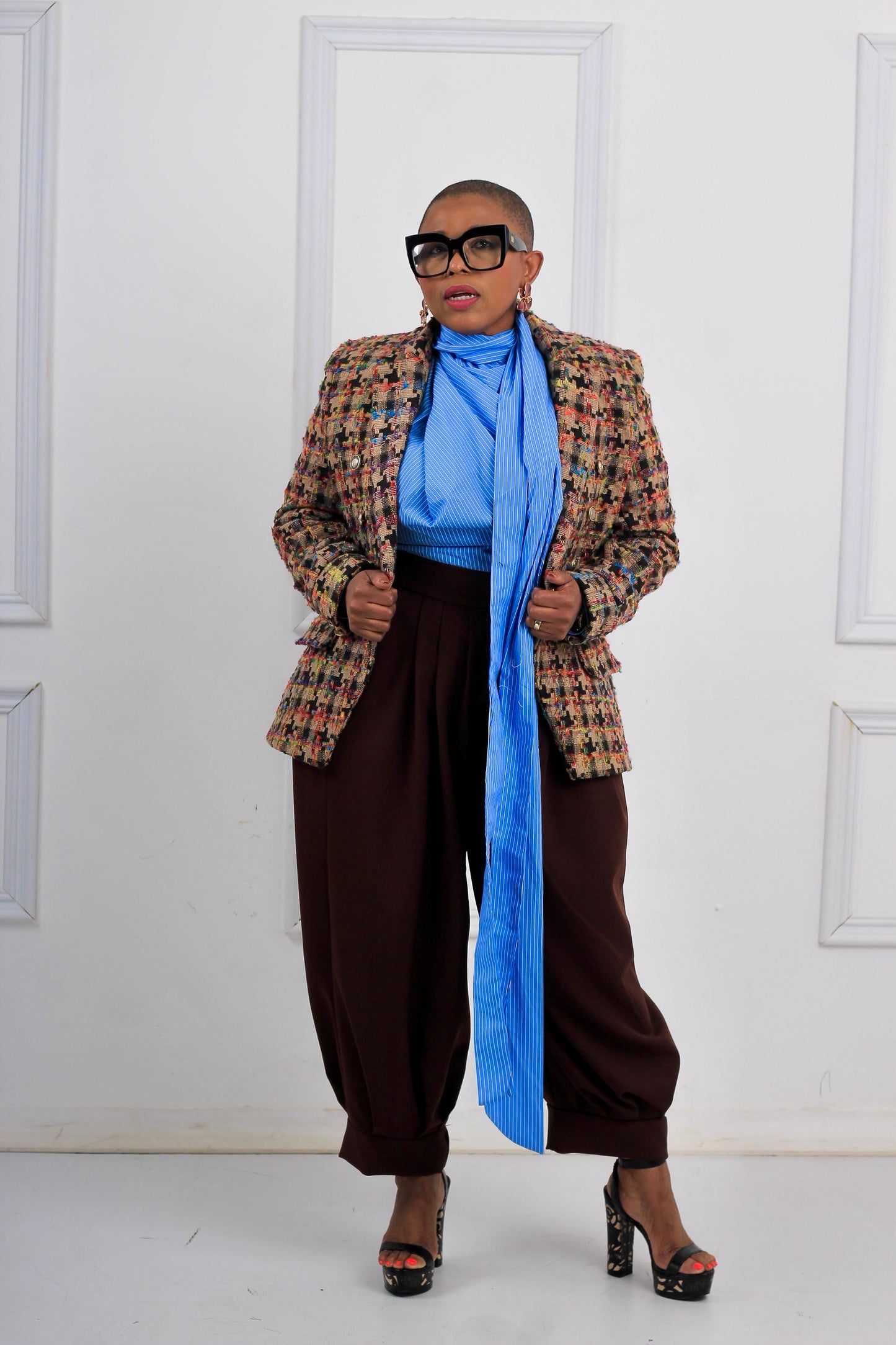Tweed blazer and pants