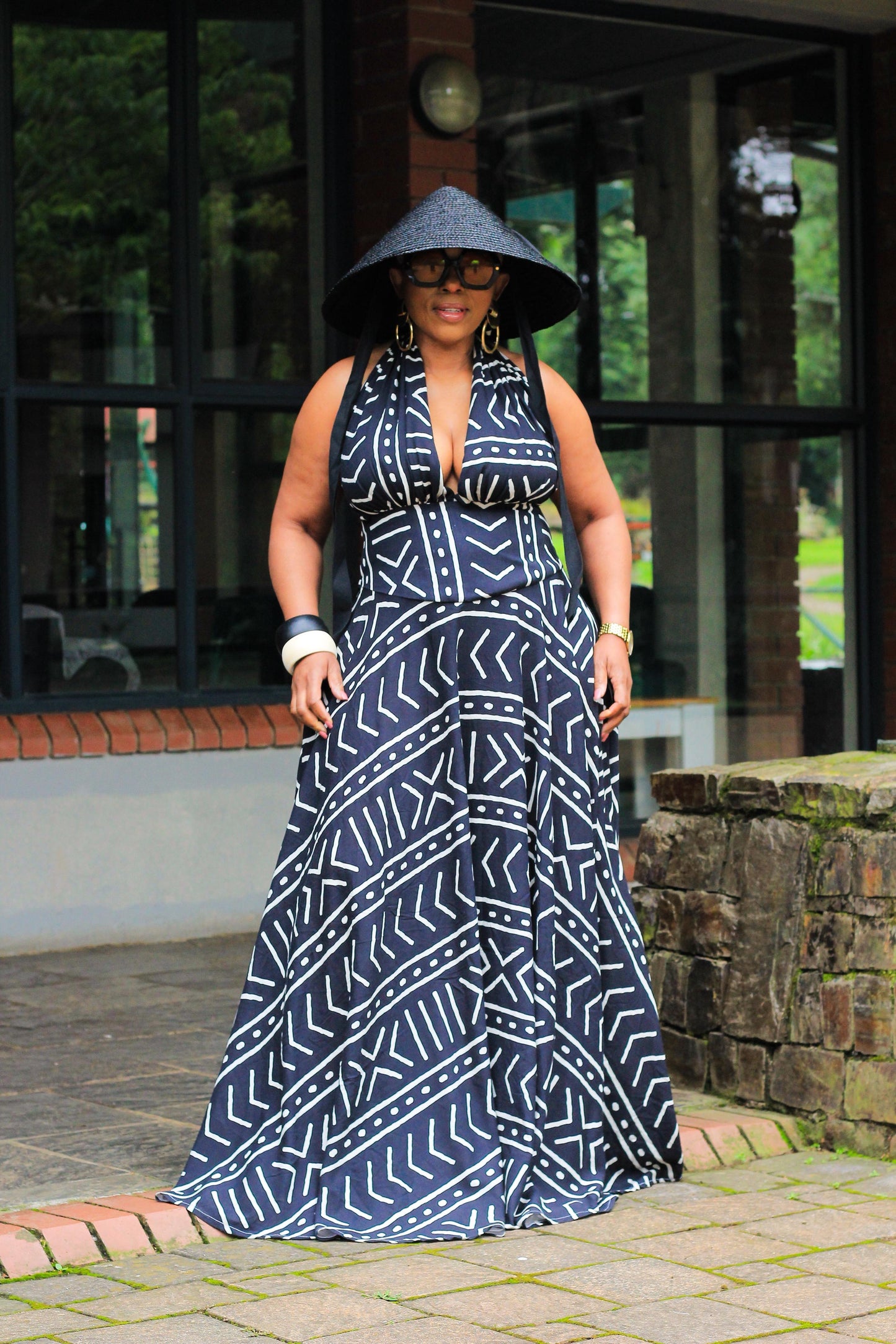 Full flair linen dress
