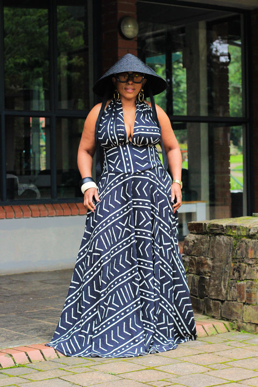 Full flair linen dress