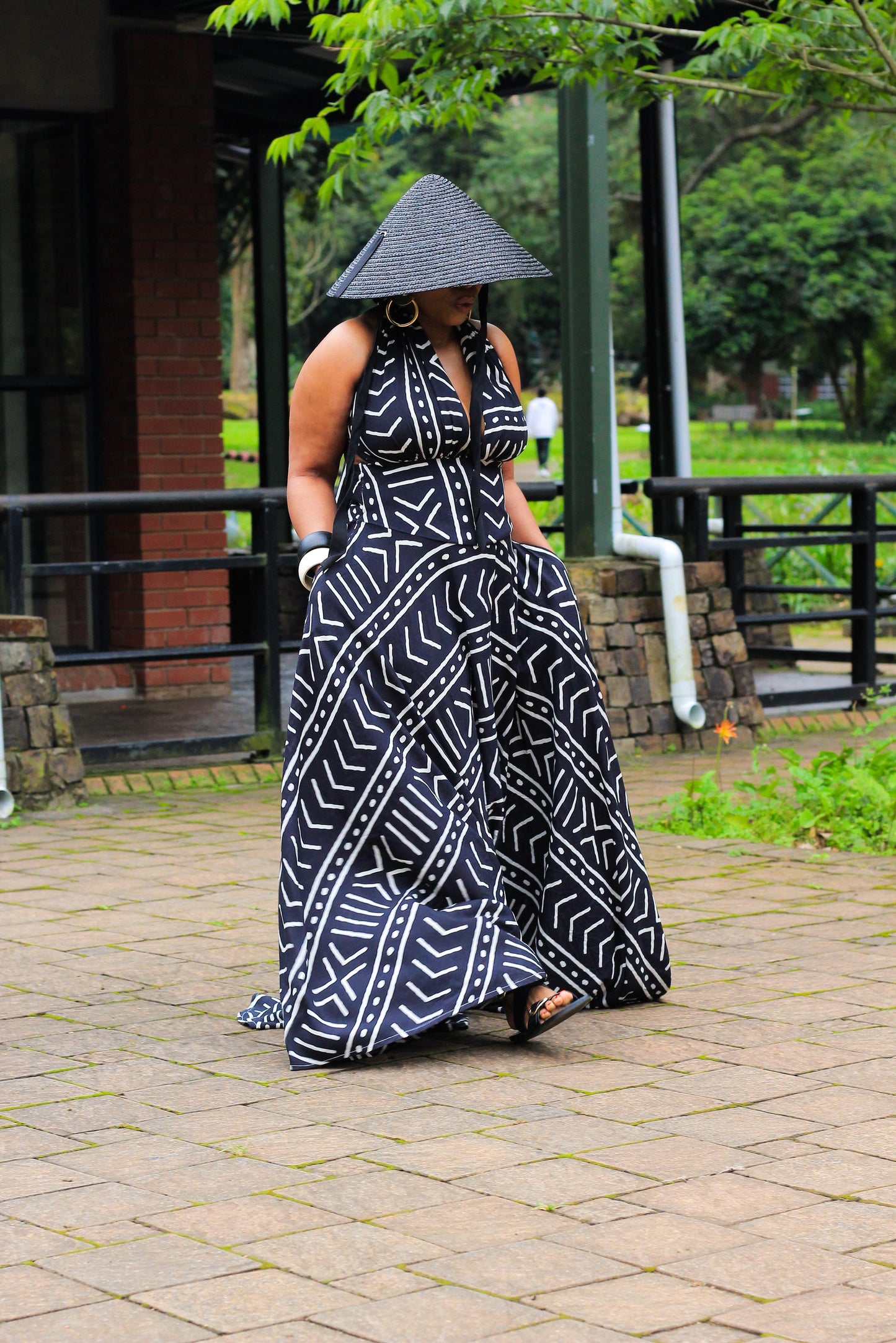 Full flair linen dress