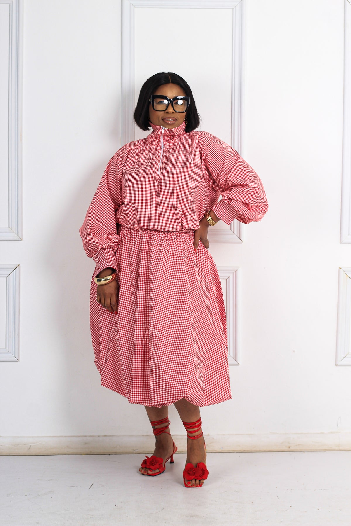 Checkered balloon set