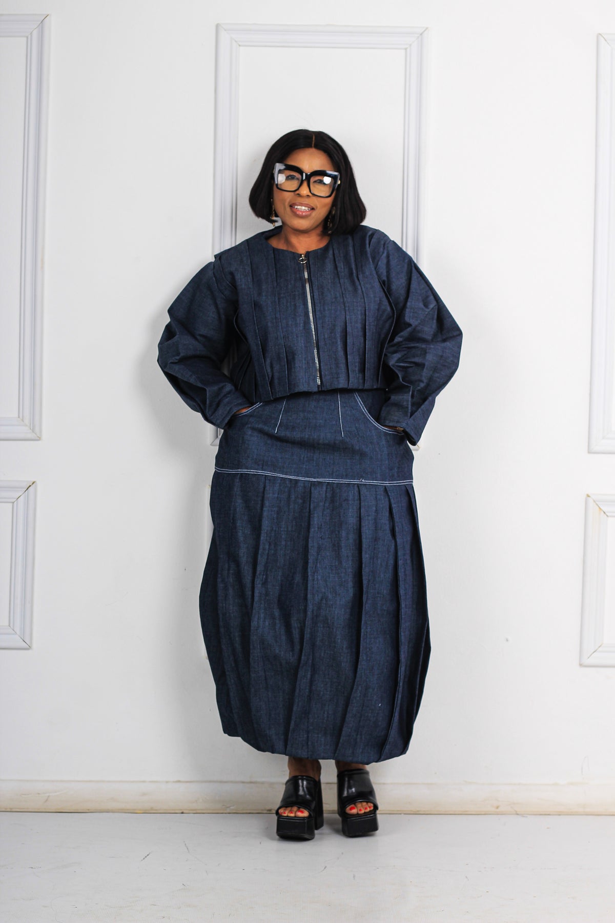 Iconic inkostini denim set