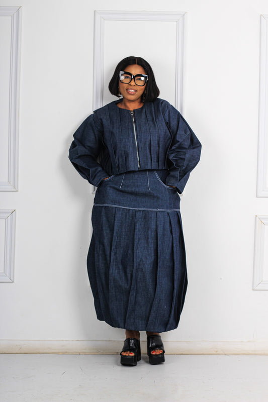 Iconic inkostini denim set