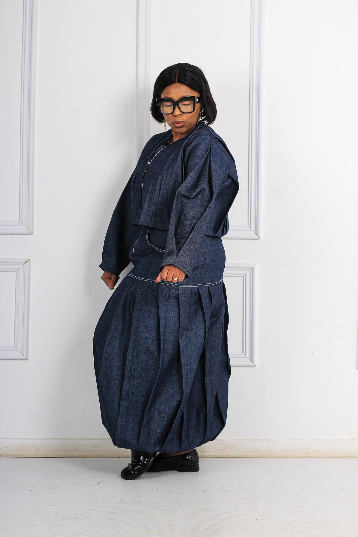 Iconic inkostini denim set