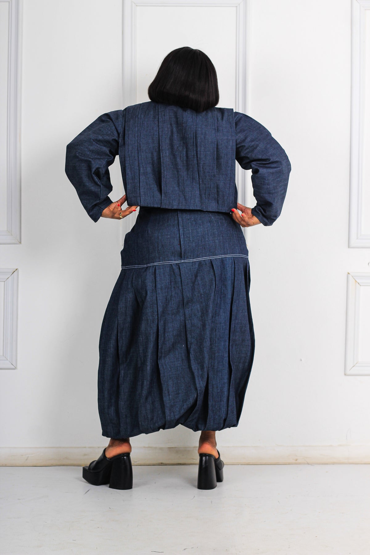 Iconic inkostini denim set