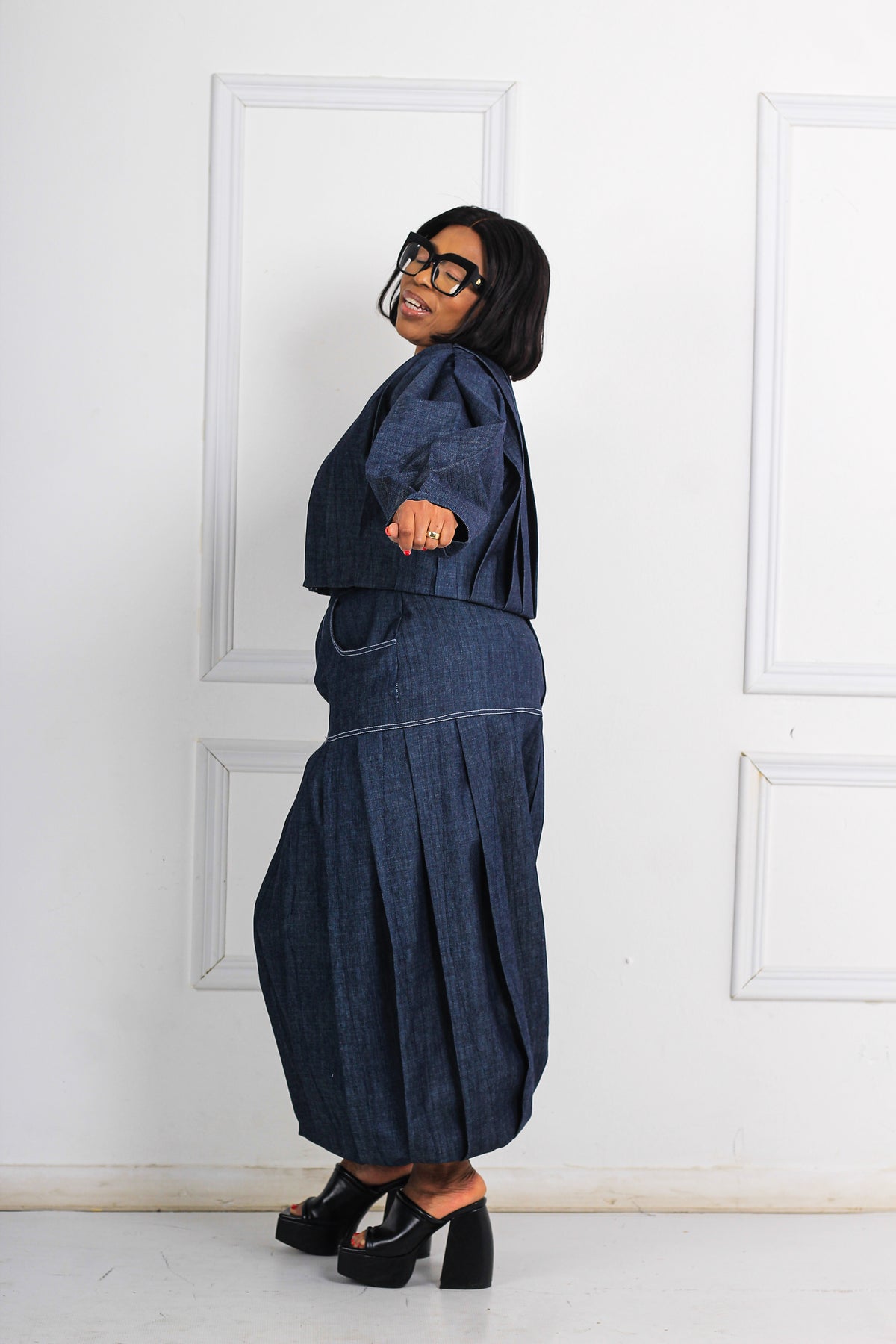 Iconic inkostini denim set