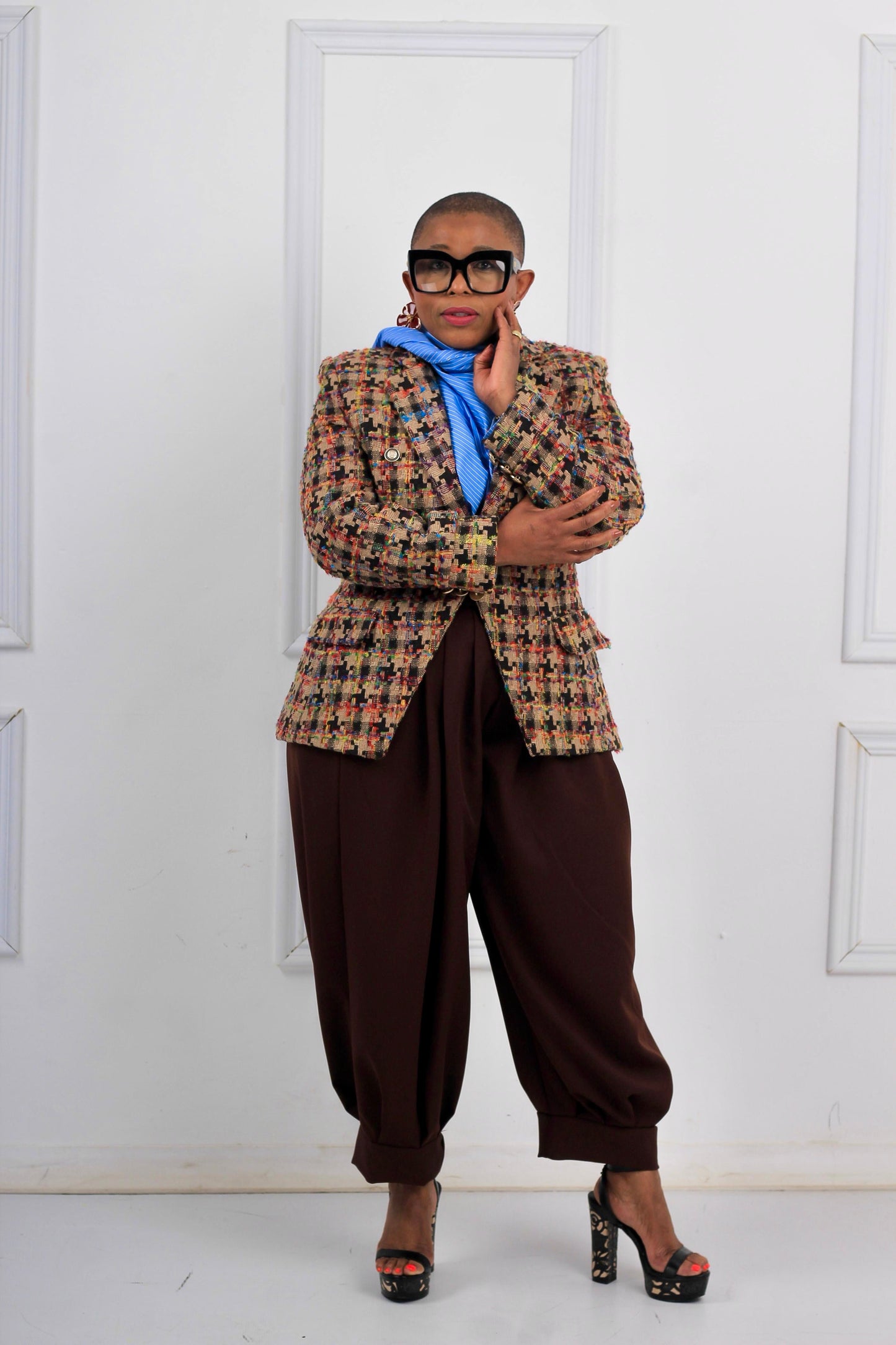 Tweed blazer and pants