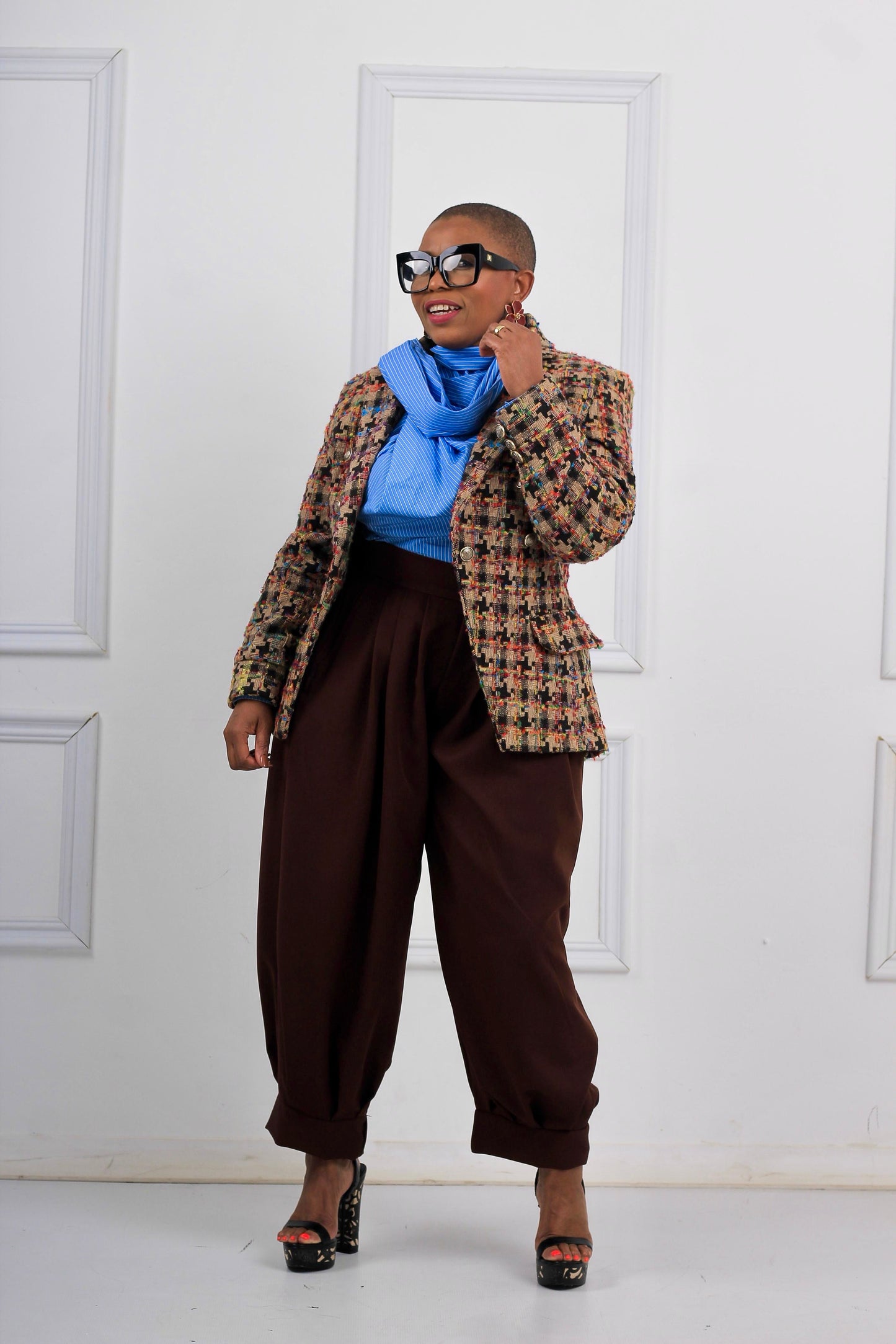 Tweed blazer and pants