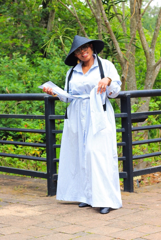 Striped shirt dress