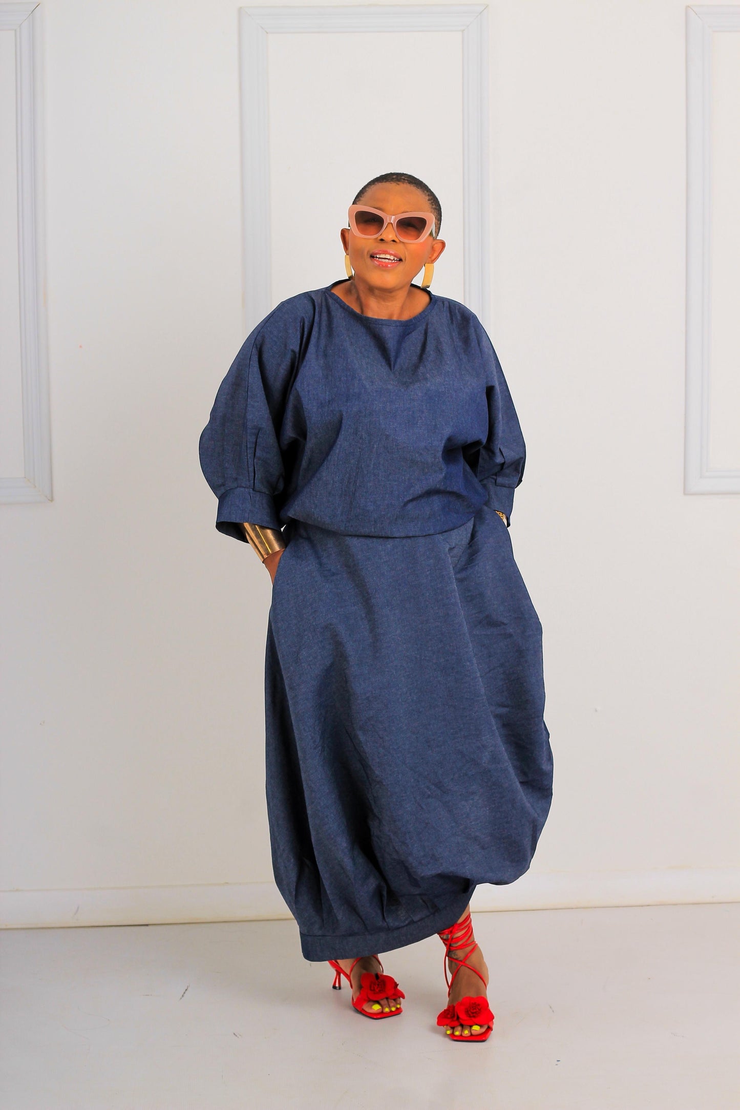 Denim affair set