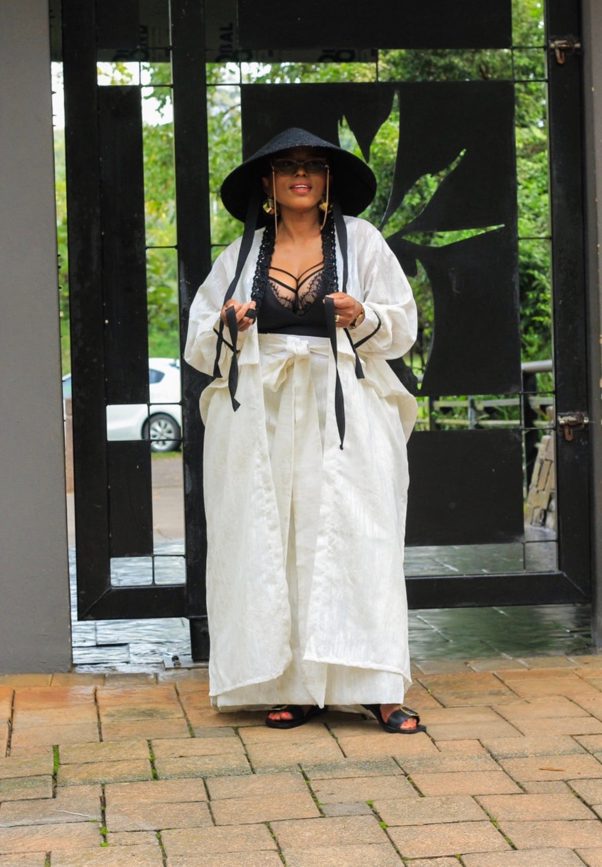 Kimono and skirt