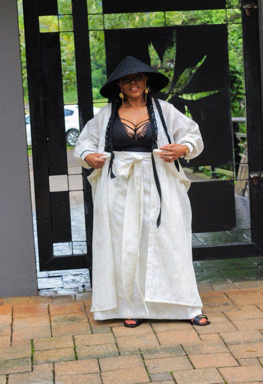 Kimono and skirt